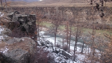 Orkhon Valley with rocks
