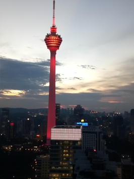 View on KL Tower from Helibar